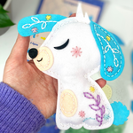 APLI Krapli - APLI Krapli Sewyourself Felt Toy Kit Dog Precut Felt Stuffing Thread & Safe Needle Ages 6+