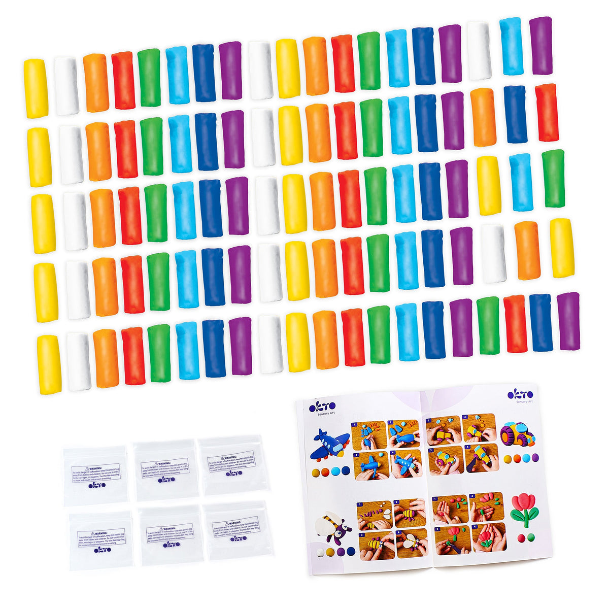 PT横浜プロモ Colors of Aria 等 5枚 1セット OKTO Color Dough Classpack – 96 Packs in 8 Colors (School Supplies
