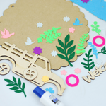 APLI Krapli - APLI Krapli Felt Applique Kit Welcome Kids Sewing Craft Precut Felt & Safe Needle Ages 6+