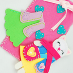 APLI Krapli - APLI Krapli Sewyourself Felt Toy Kit Toy Cat Precut Felt Stuffing Thread & Safe Needle Ages 6+