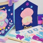 APLI Krapli - APLI Krapli Felt Wall Flag Sewing Kit Owl Precut Felt Thread & Safe Needle Ages 6+