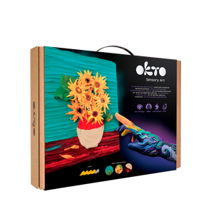 OKTO Sensory Art 3D Painting “Sunflowers” – 11.8” x 15.7” Canvas Kit