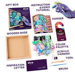 OKTO Sensory Art 3D Woodcraft “Tenderness” – Succulent Craft Kit