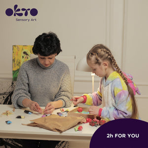 OKTO Sensory Art 3D Woodcraft “Tenderness” – Succulent Craft Kit