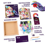 OKTO Sensory Art 3D Woodcraft “Romance” – Flowers Craft Kit