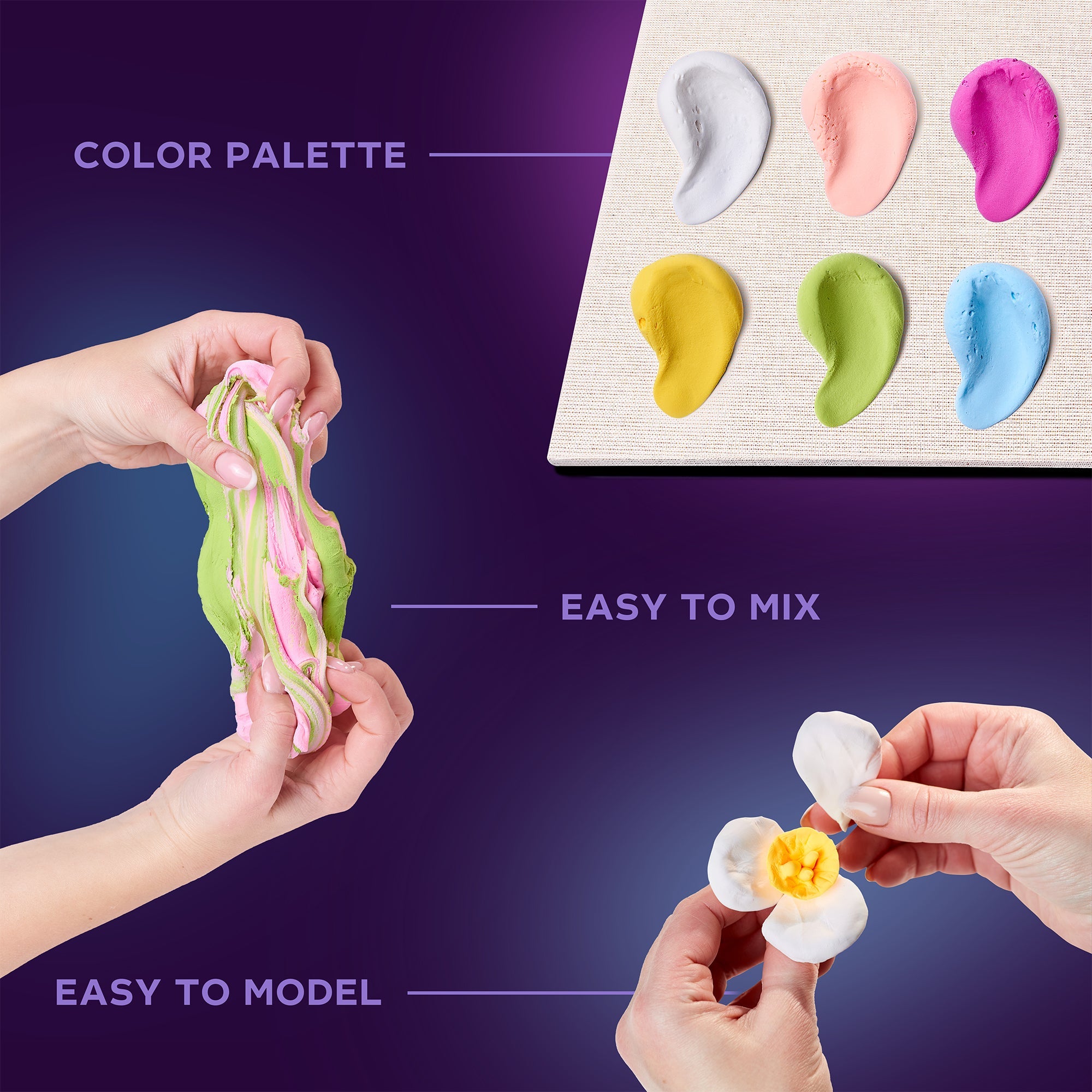 OKTO Sensory Art 3D Woodcraft “Romance” – Flowers Craft Kit