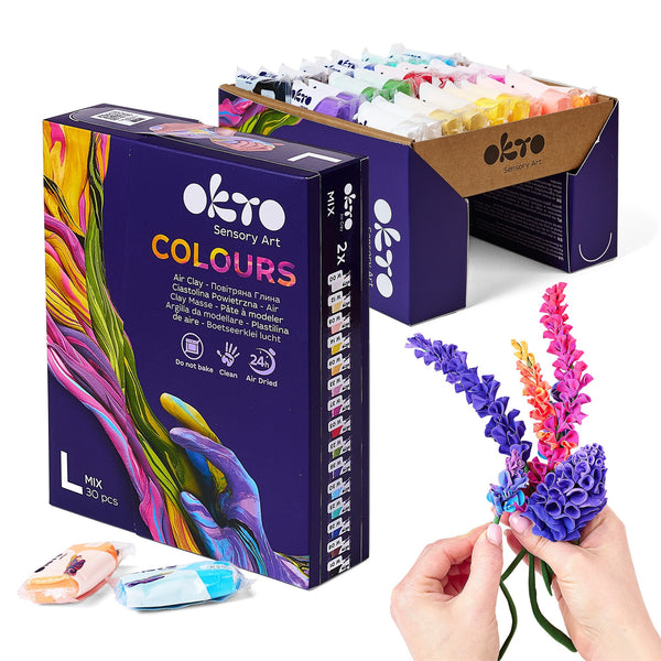OKTO Colors Mix Air Clay (L Size) – Fainotoys