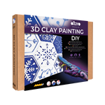 OKTO 3D Clay Painting — Tiles Lisbon Azulejos  (≈16×12 in) — Ages 14+