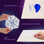 OKTO 3D Clay Painting — Tiles Lisbon Azulejos  (≈16×12 in) — Ages 14+