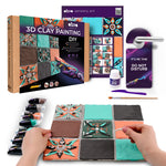 OKTO 3D Clay Painting — Tiles Mudejar Fusion (≈16×12 in) — Ages 14+