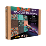OKTO 3D Clay Painting — Tiles Mudejar Fusion (≈16×12 in) — Ages 14+