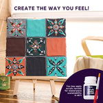 OKTO 3D Clay Painting — Tiles Mudejar Fusion (≈16×12 in) — Ages 14+