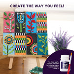 OKTO 3D Clay Painting — Tiles Patchwork Garden (≈16×12 in) — Ages 14+