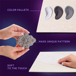 OKTO 3D Clay Painting — Tiles Monochrome Harmony (≈16×12 in) — Ages 14+