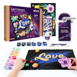 OKTO 3D Clay Painting — Lettering Love (≈16×12 in) — Ages 14+