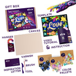 OKTO 3D Clay Painting — Lettering Love (≈16×12 in) — Ages 14+