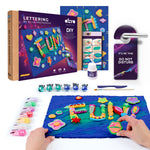 OKTO 3D Clay Painting — Lettering Fun (≈16×12 in) — Ages 14+