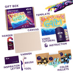 OKTO 3D Clay Painting — Lettering Calm (≈16×12 in) — Ages 14+