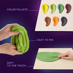 OKTO 3D Clay Painting — Window collection Orange Siesta (≈16×12 in) — Ages 14+