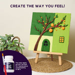 OKTO 3D Clay Painting — Window collection Orange Siesta (≈16×12 in) — Ages 14+