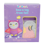 APLI Krapli - APLI Krapli Sewyourself Felt Toy Kit Owl Precut Felt Stuffing Thread & Safe Needle Ages 6+
