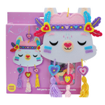 APLI Krapli - APLI Krapli Felt Wall Flag Sewing Kit Lama Precut Felt Thread & Safe Needle Ages 6+