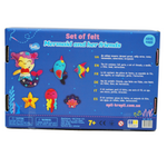 APLI Krapli - APLI Krapli Sewyourself Felt Toy Kit The Little Mermaid And Friends Precut Felt Stuffing Thread & Safe Needle Ages 6+