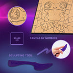 OKTO Clay-by-Numbers Kit – “Frog” (11.4” x 11.4”)