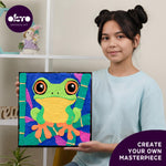 OKTO Clay-by-Numbers Kit – “Frog” (11.4” x 11.4”)