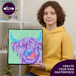 OKTO Clay-by-Numbers Kit – “Irish Cow” (11.4” x 11.4)