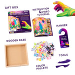 OKTO Little Worlds — Snail — Foam Air‑Dry Clay Wooden Art Kit (~8.3″ Square) — Ages 8+