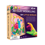 OKTO Little Worlds — Snail — Foam Air‑Dry Clay Wooden Art Kit (~8.3″ Square) — Ages 8+