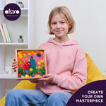 OKTO Little Worlds — Snail — Foam Air‑Dry Clay Wooden Art Kit (~8.3″ Square) — Ages 8+