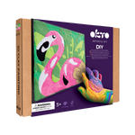 OKTO Clay-by-Numbers Kit – “Pink Flamingo” (11.4” x 11.4)