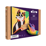 OKTO Clay by Numbers — Funny Cat — (~11.4×11.4 in) — Ages 5+
