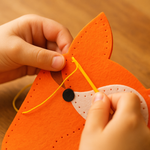 APLI Krapli - APLI Krapli Sewing Patterns Bag & Keychain Fox Printable Templates Materials Not Included Ages 10+