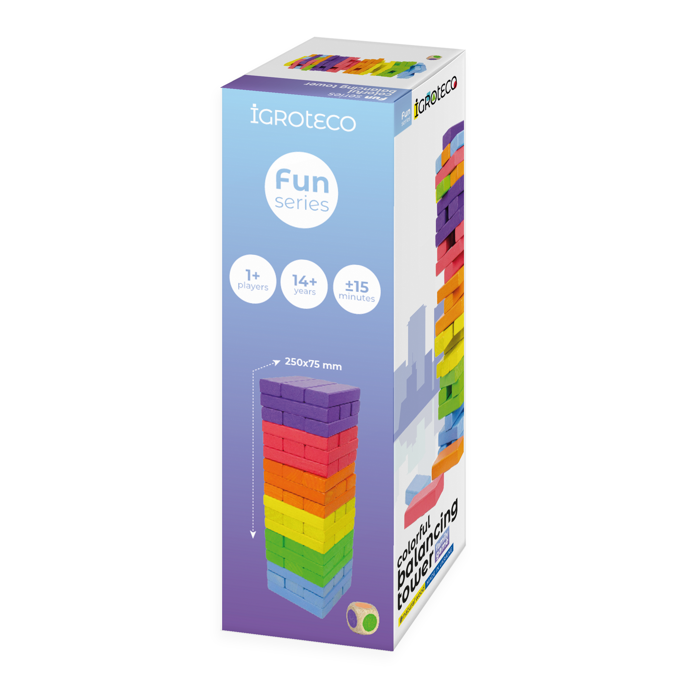 Programming Balance Tower Igroteco Color Balance Tower | Wooden Balancing Toy – Fainotoys