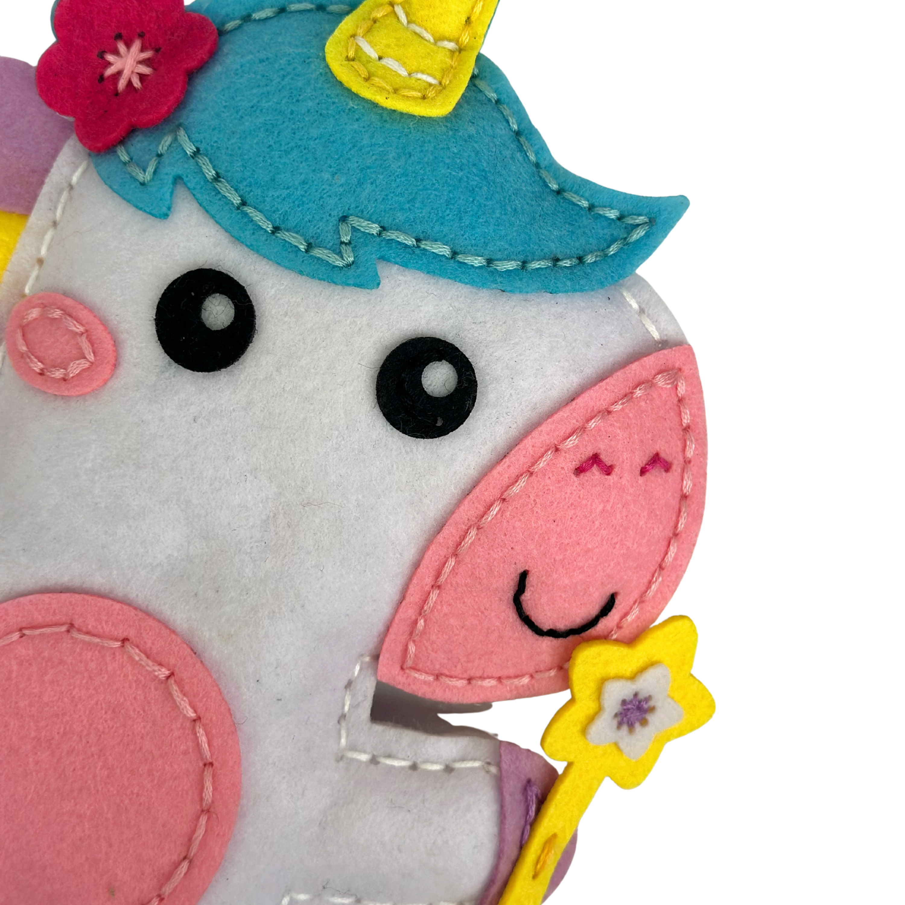 APLI Krapli - APLI Krapli Sewyourself Felt Toy Kit Unicorn Precut Felt Stuffing Thread & Safe Needle Ages 6+