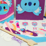 APLI Krapli - APLI Krapli Felt Wall Flag Sewing Kit Koala Precut Felt Thread & Safe Needle Ages 6+