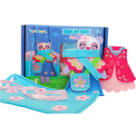 APLI Krapli - APLI Krapli Sewyourself Felt Toy Kit Toy Panda Precut Felt Stuffing Thread & Safe Needle Ages 6+
