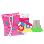 APLI Krapli - APLI Krapli Sewyourself Felt Toy Kit Toy Cat Precut Felt Stuffing Thread & Safe Needle Ages 6+