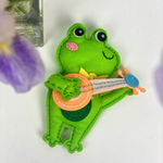 APLI Krapli - APLI Krapli Sewyourself Felt Toy Kit Frog Precut Felt Stuffing Thread & Safe Needle Ages 6+