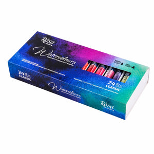 ROSA Gallery Artists' Watercolor Set Classic - 24x10 ml Tubes | Premium Watercolours in Cardboard Box (Copy)