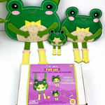 APLI Krapli - APLI Krapli Sewyourself Felt Toy Kit . Sewing A Bag Toy And Keychain Frog Precut Felt Stuffing Thread & Safe Needle Ages 6+