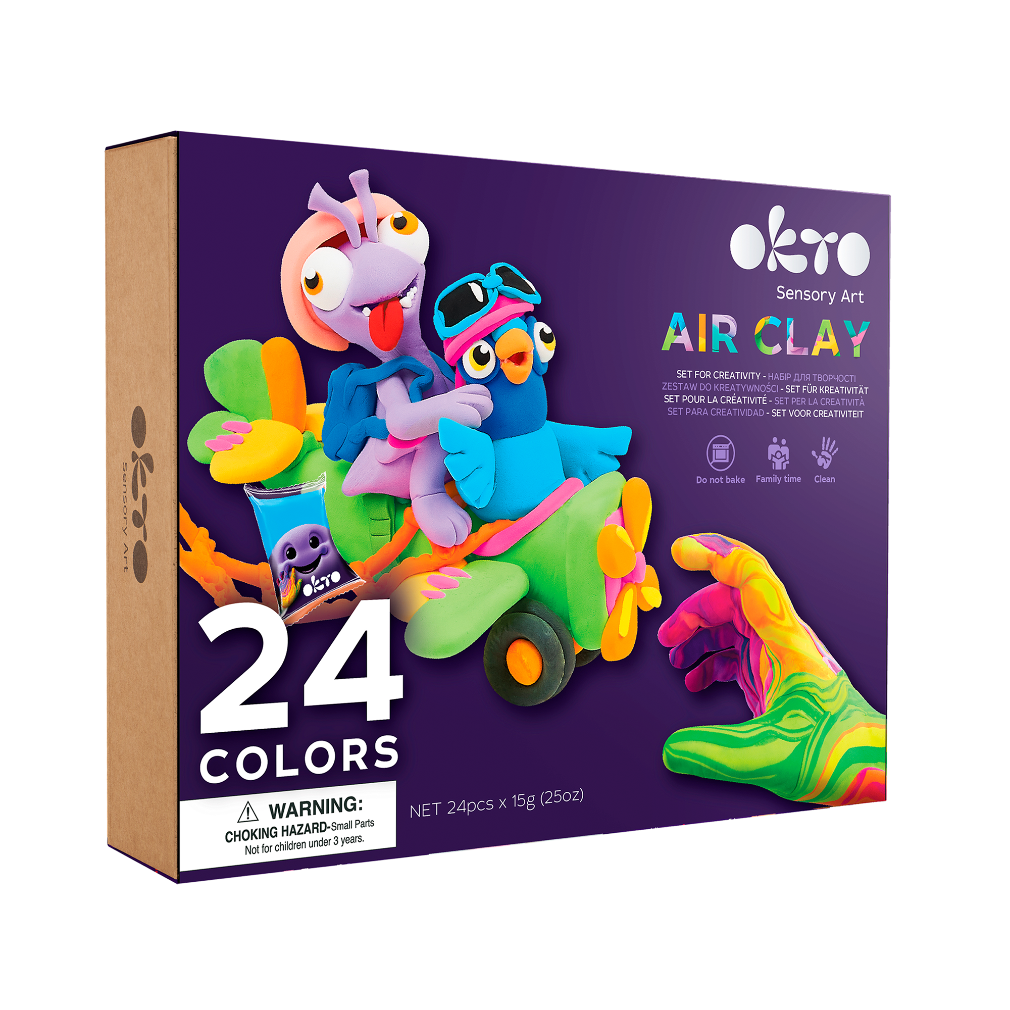 OKTO Air Clay Set for Creativity – 24 Colors – Fainotoys OKTO Air Clay Set for Creativity – 24 Colors – Fainotoys
