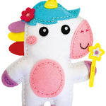 APLI Krapli - APLI Krapli Sewyourself Felt Toy Kit Unicorn Precut Felt Stuffing Thread & Safe Needle Ages 6+