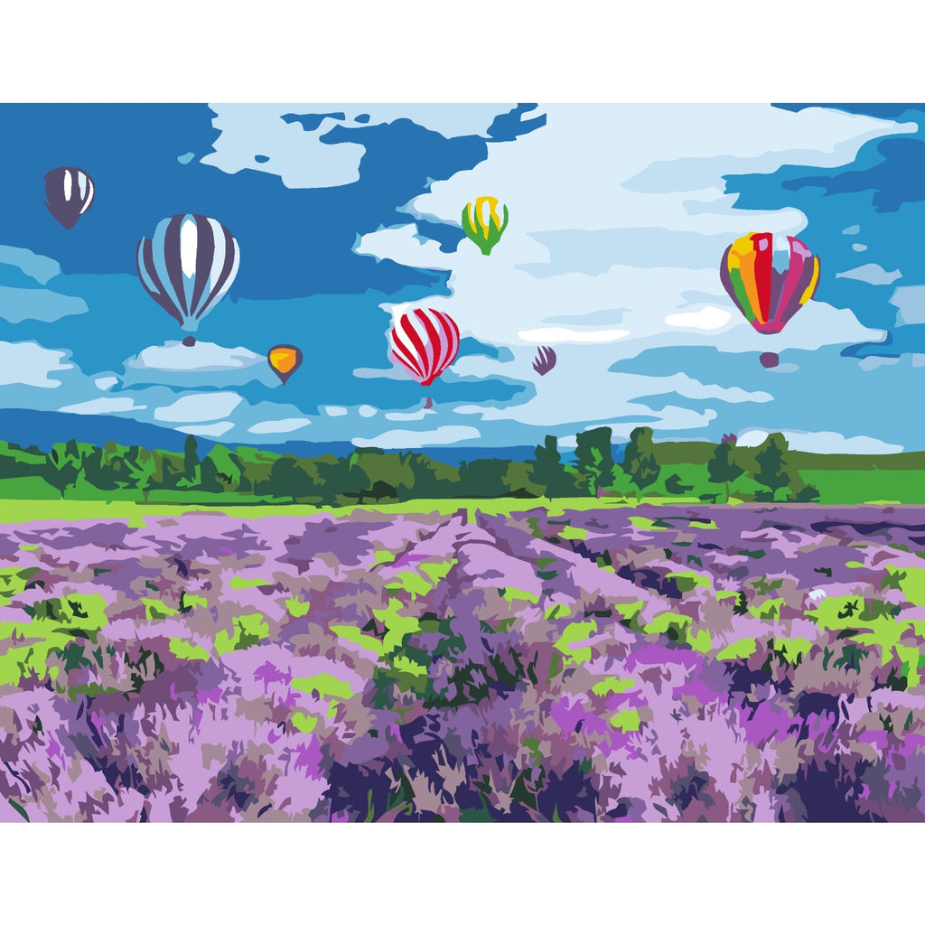 Flight over Lavender Field