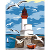 Lighthouse and Seagulls