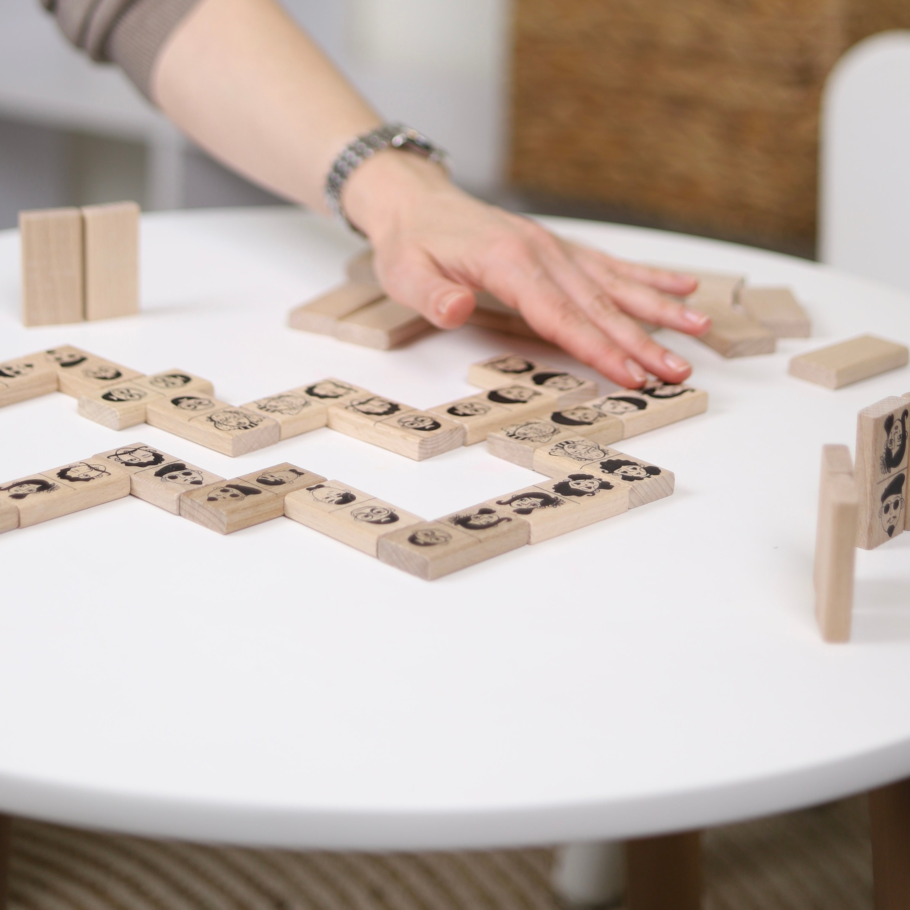 Igroteco Wooden Domino "Characters" 45 pcs — Made in Ukraine