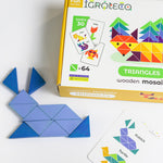 Igroteco Mosaic Triangle Blocks - 64 Pieces